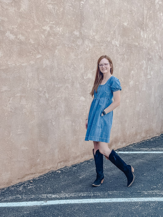 The Dakota Denim Mini Dress