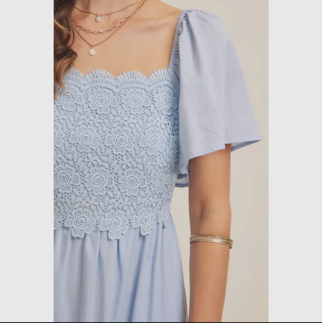 Layla Crochet Midi Dress