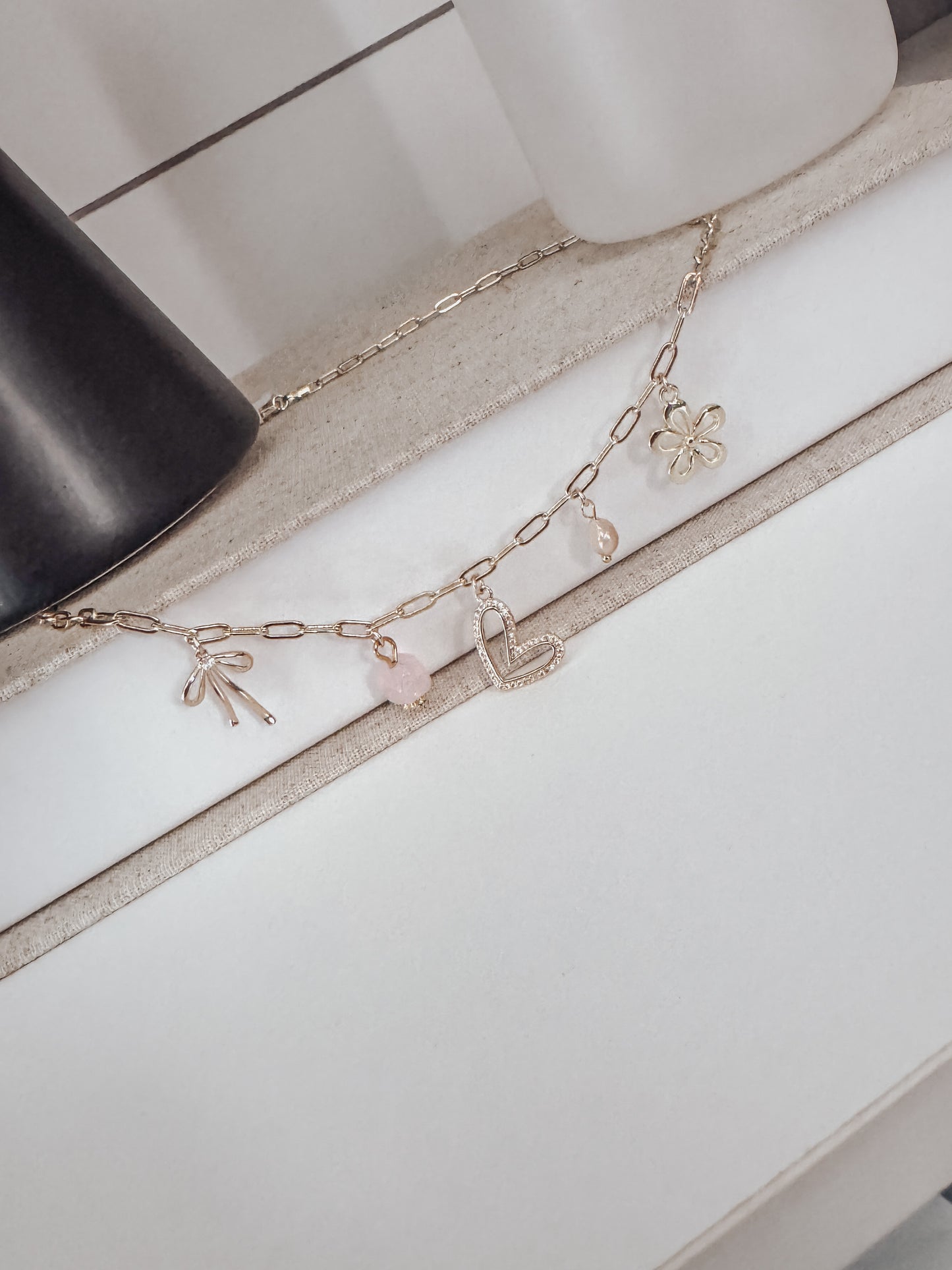 Pink Dreams Charm Necklace