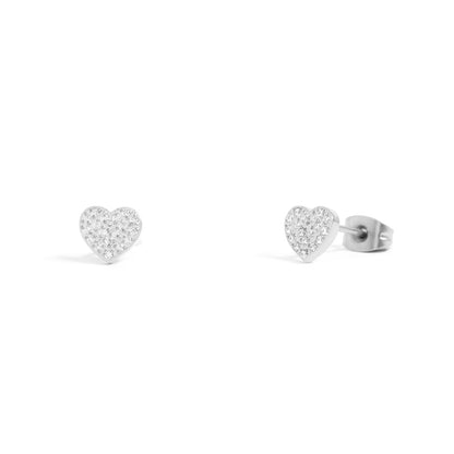 Luxe Heart Stud Earrings
