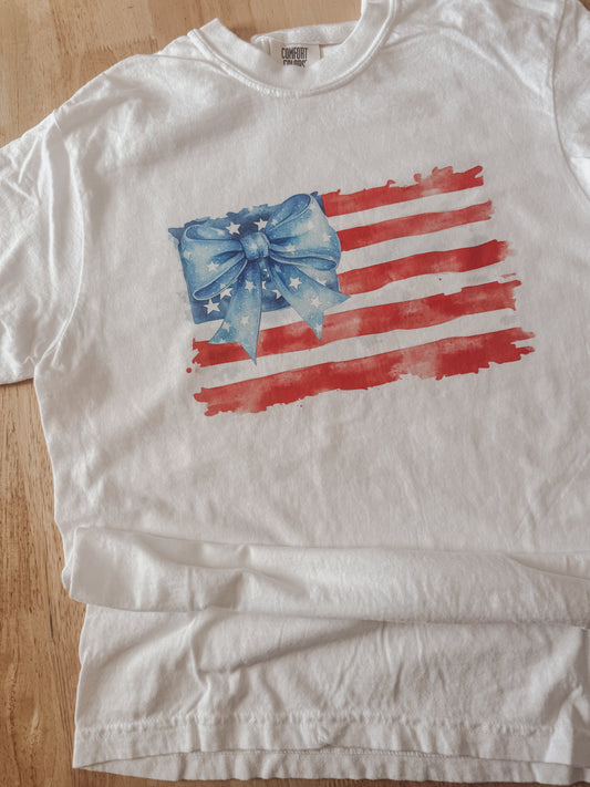 Bow Flag T-Shirt White