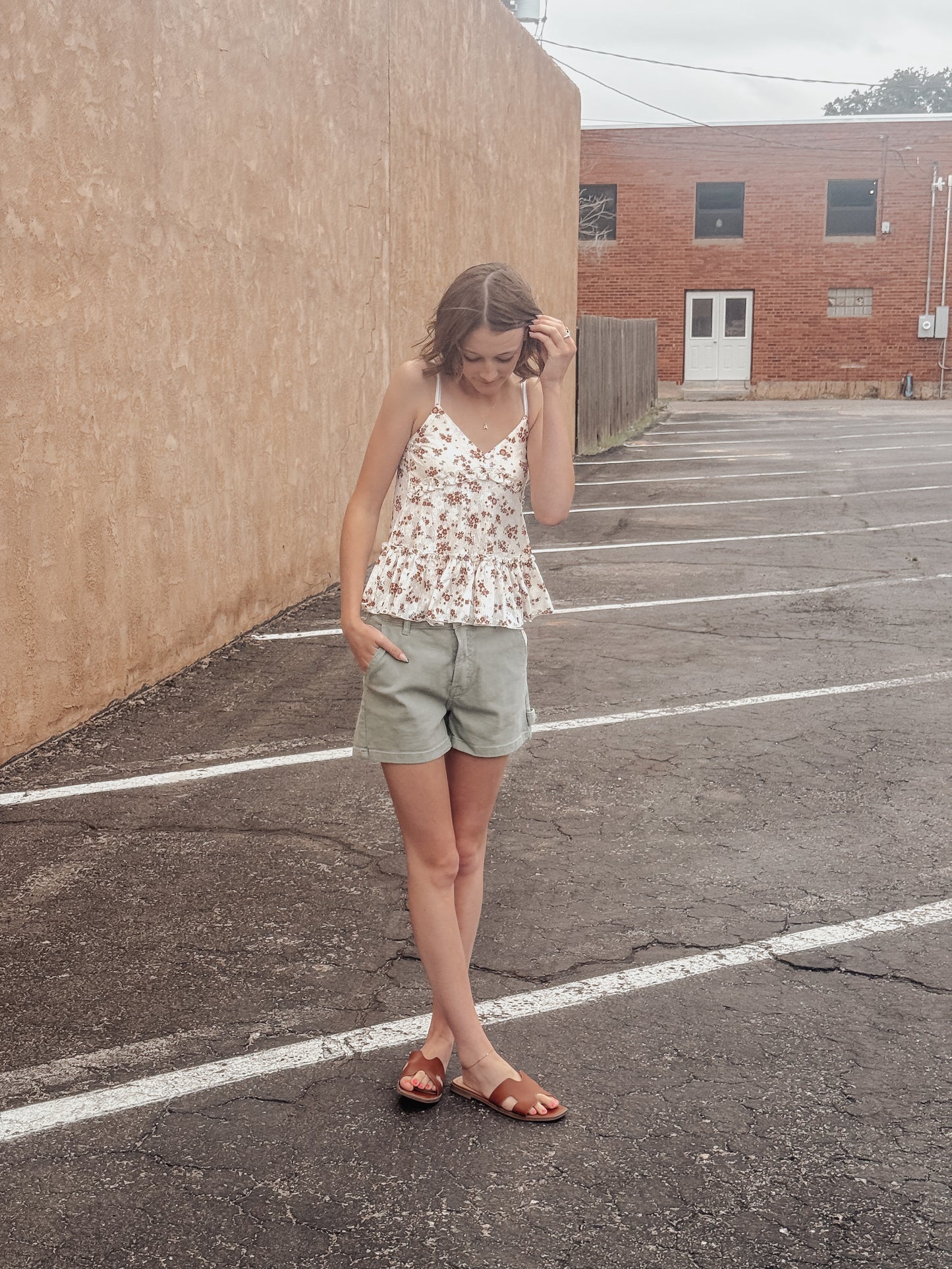 The Willow Floral Peplum Cami
