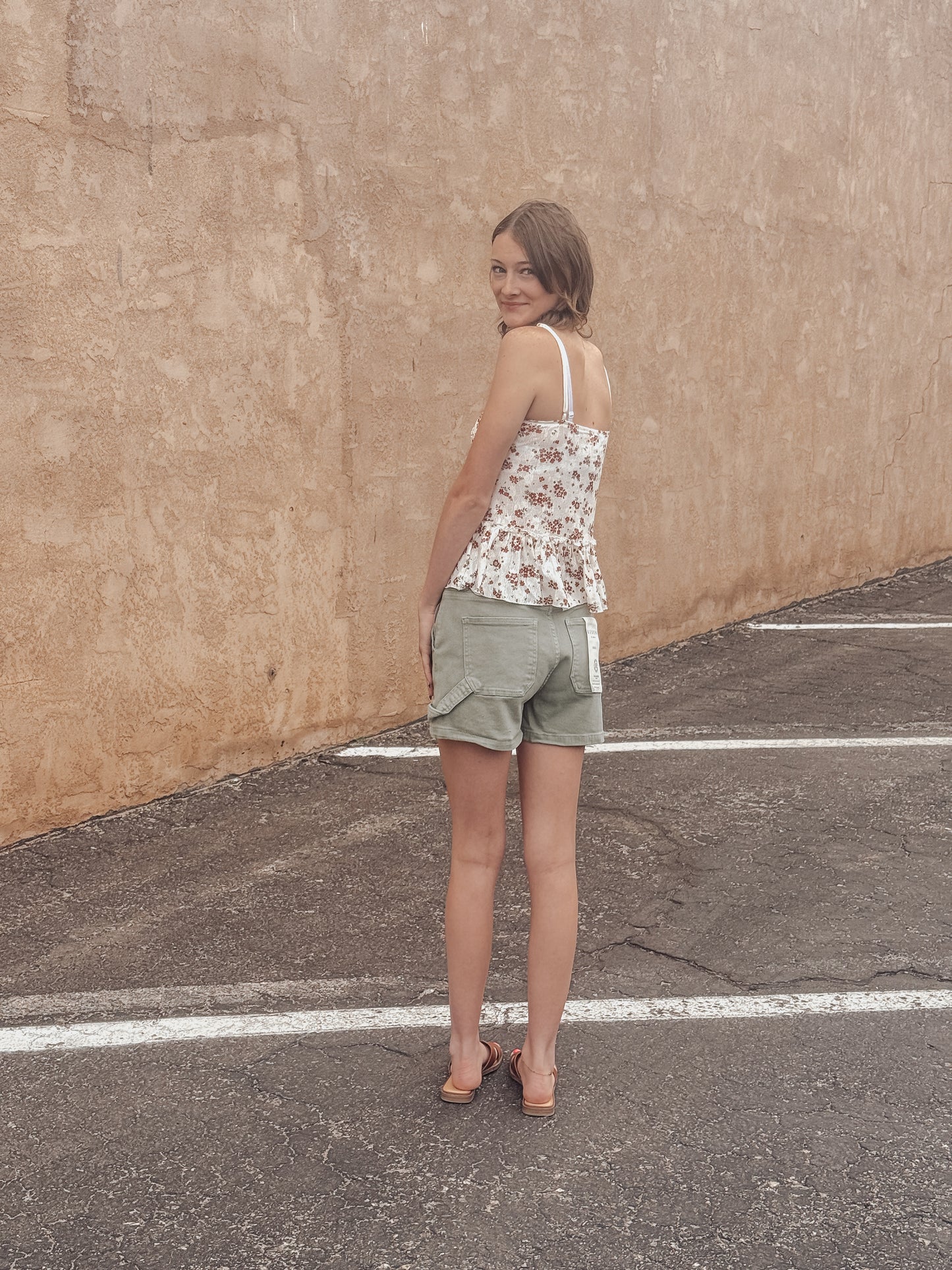 The Willow Floral Peplum Cami