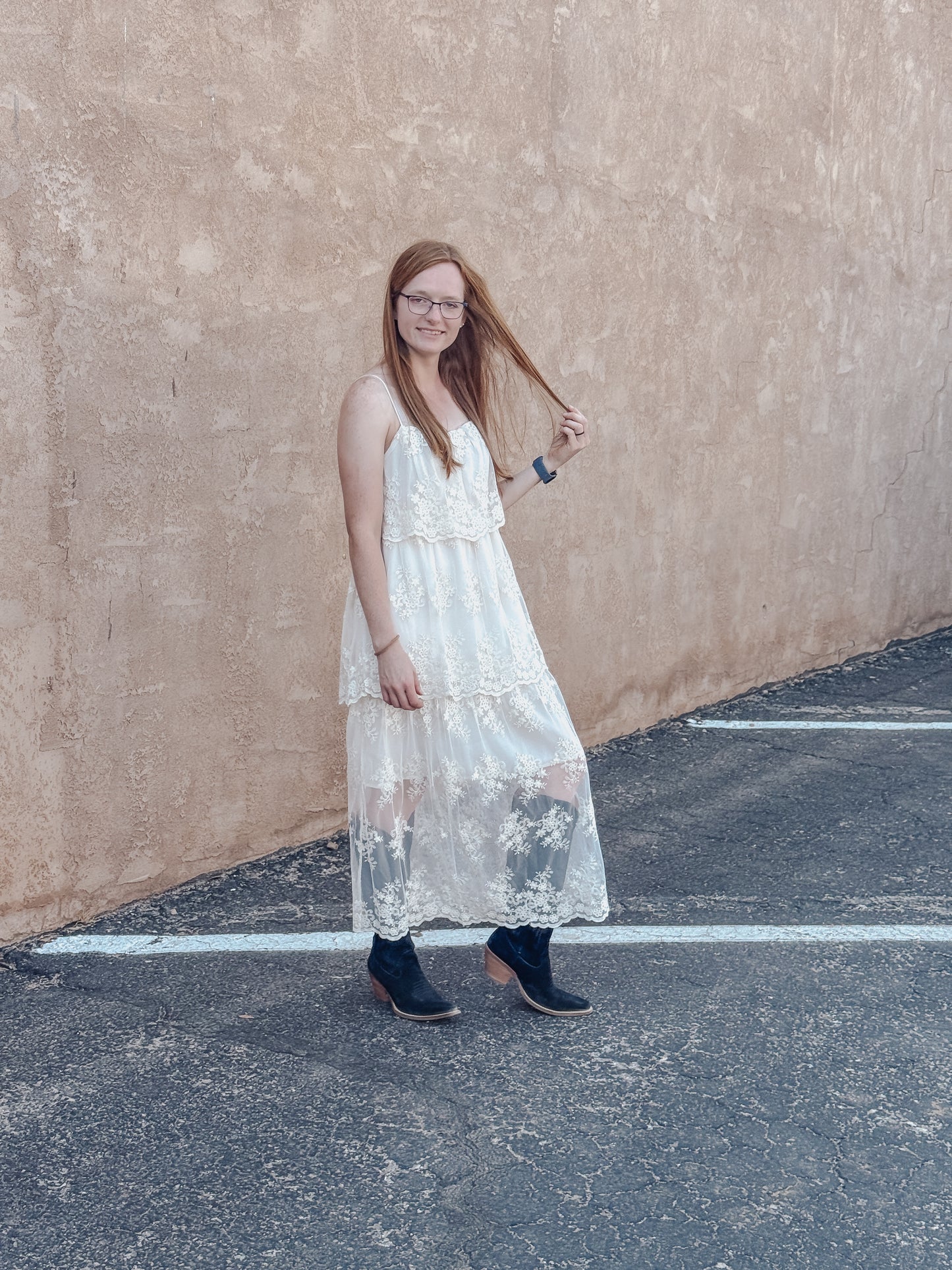 The Evangeline Lace Maxi Dress