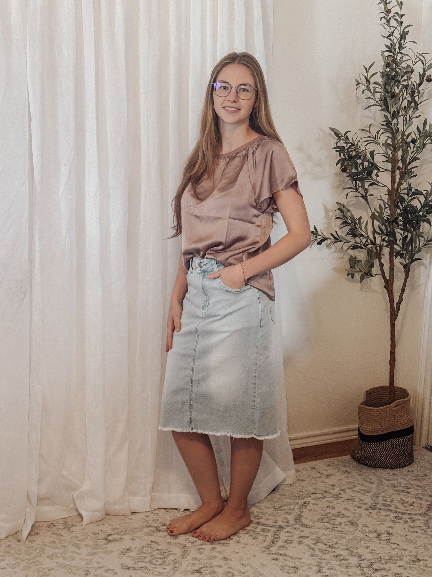 Maeve Satin Top