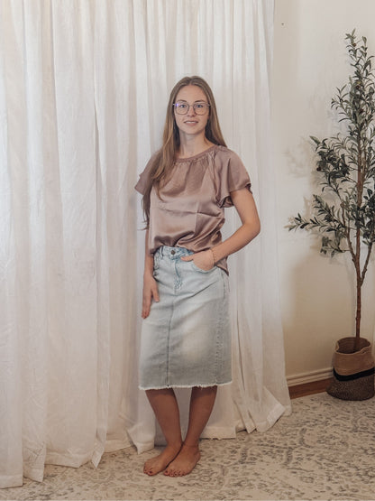 Maeve Satin Top