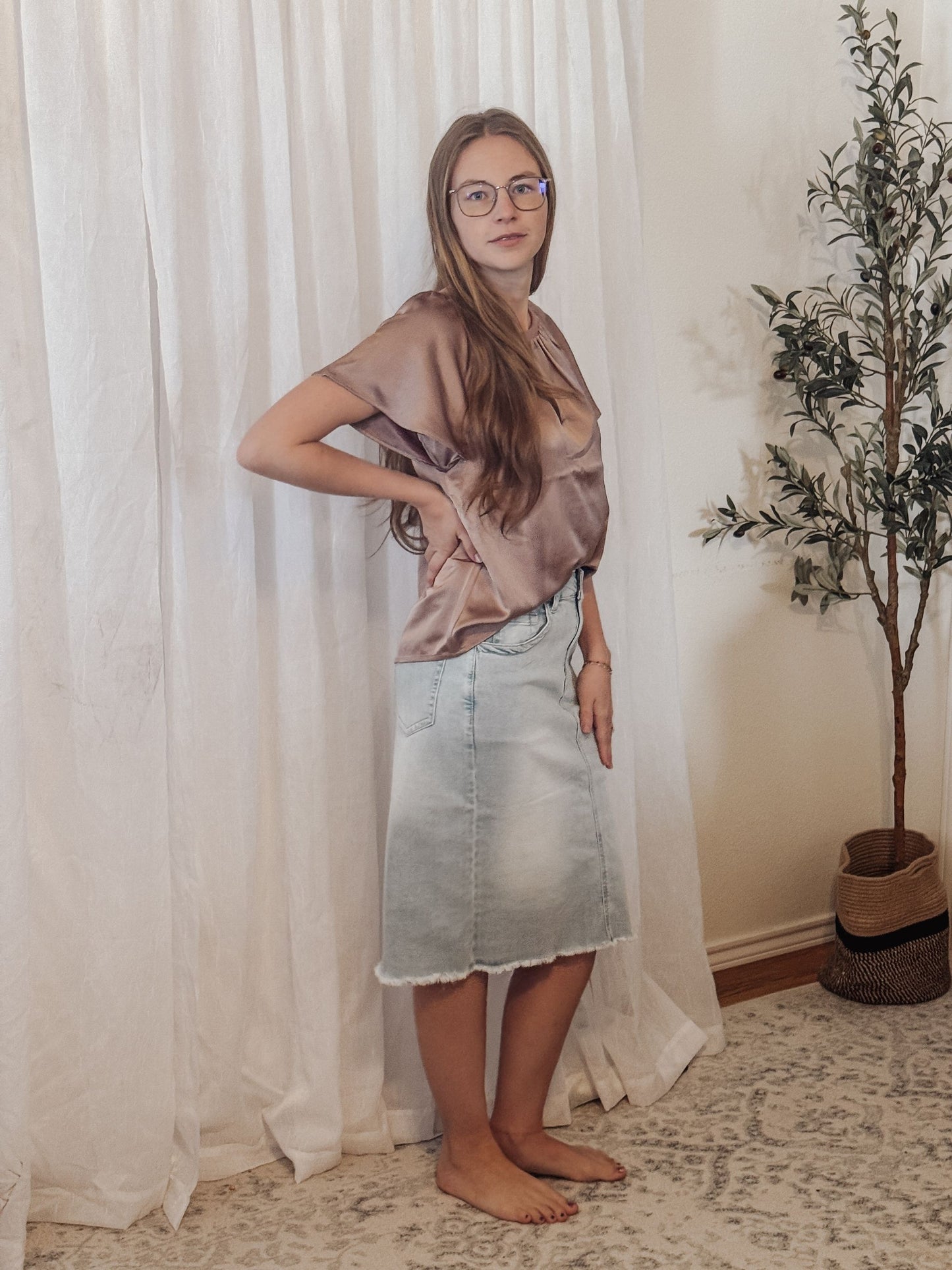 Maeve Satin Top