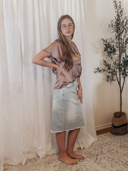 Maeve Satin Top