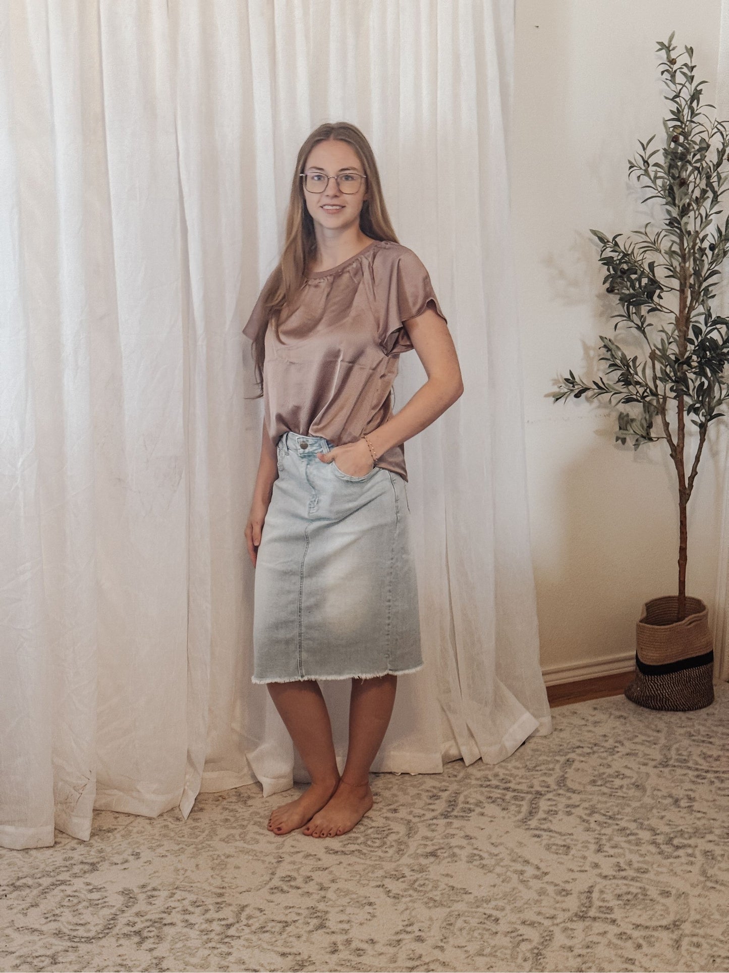 Maeve Satin Top