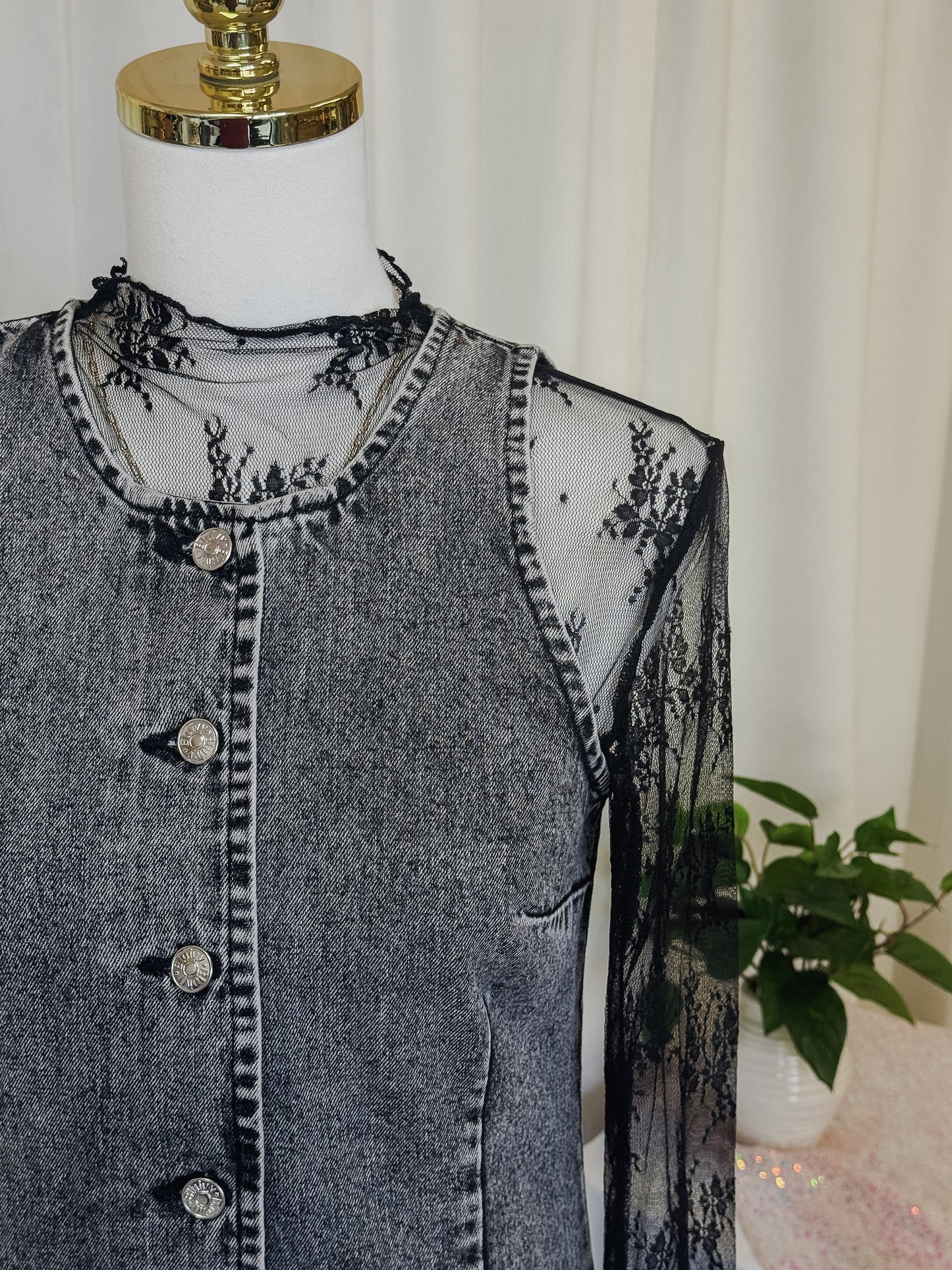 The Ashford Button-Front Denim Dress