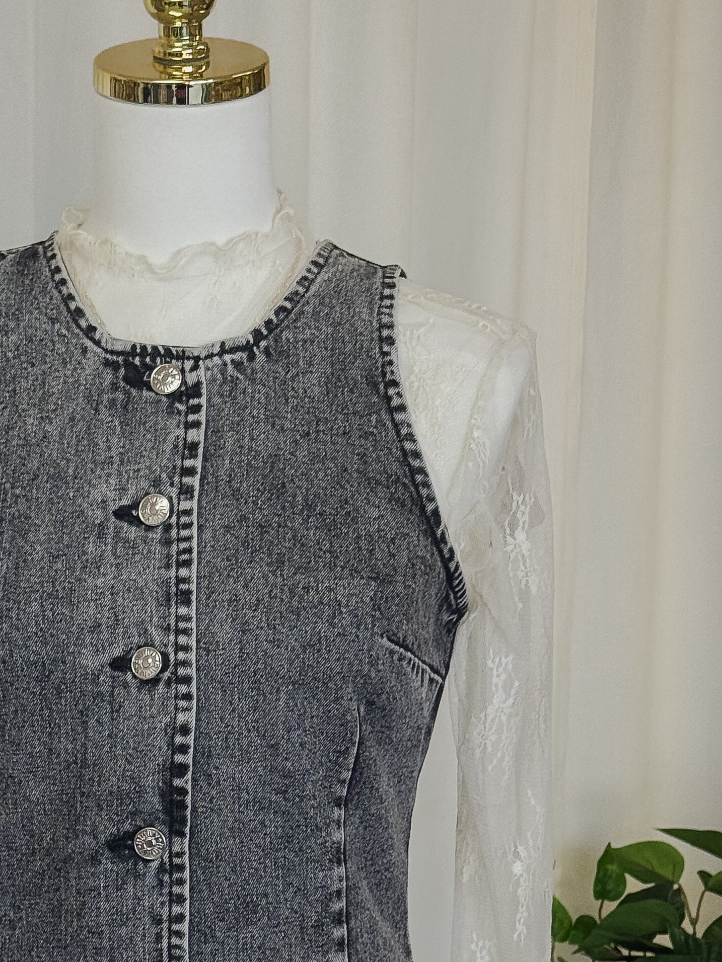 The Ashford Button-Front Denim Dress