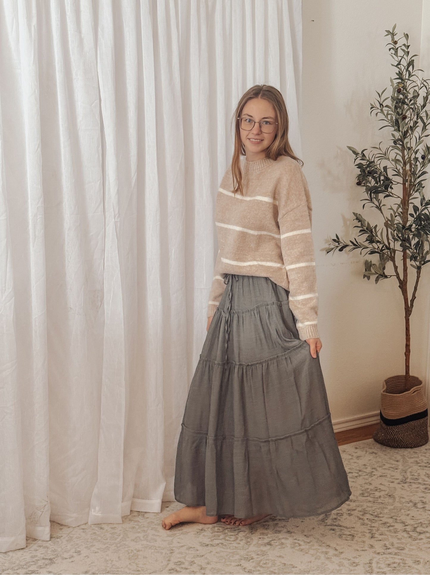 The Aspen Brushed Stripe Sweater
