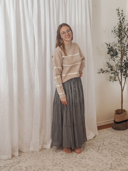 The Aspen Brushed Stripe Sweater