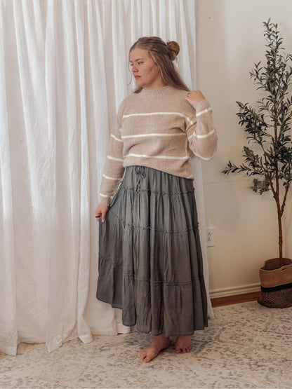 The Aspen Brushed Stripe Sweater
