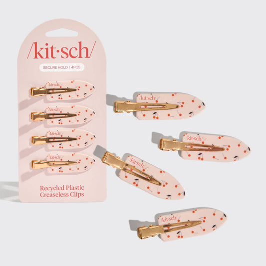 Creaseless Clips 4pc Set- Cherry Print