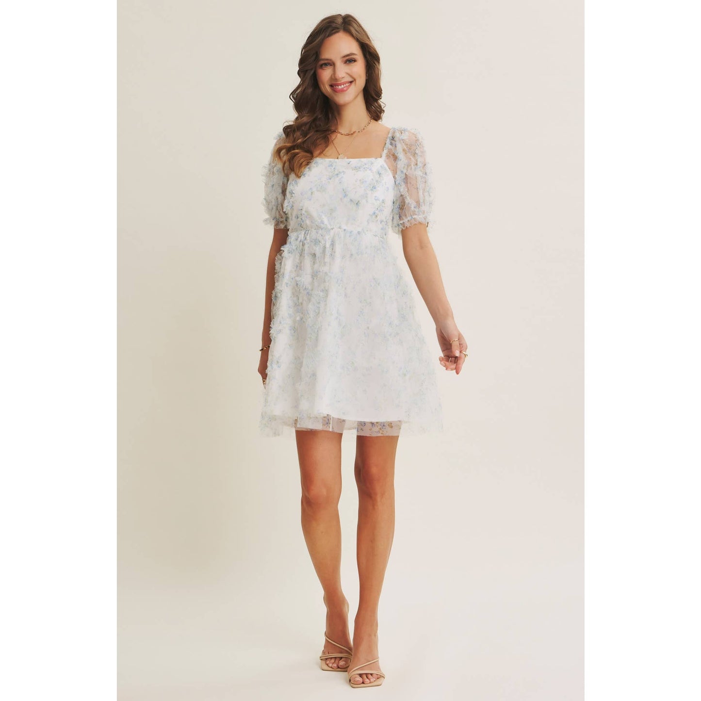 Garden Romance Ruffle Mini Dress