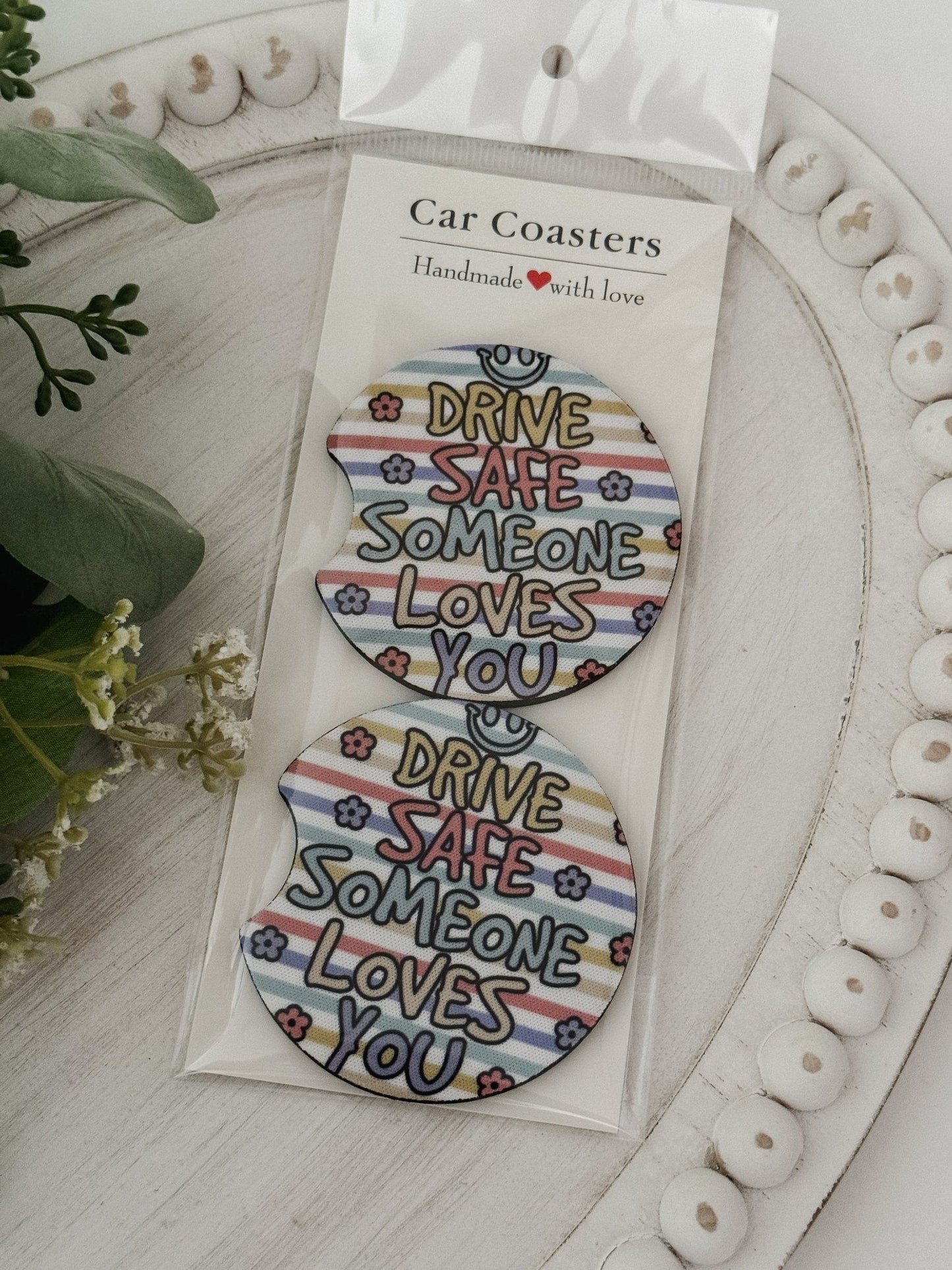 Car Coasters #2 Drive Safe - Emma K Designs