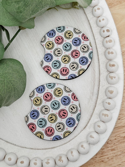 Car Coasters #3 Smiley - Emma K Designs