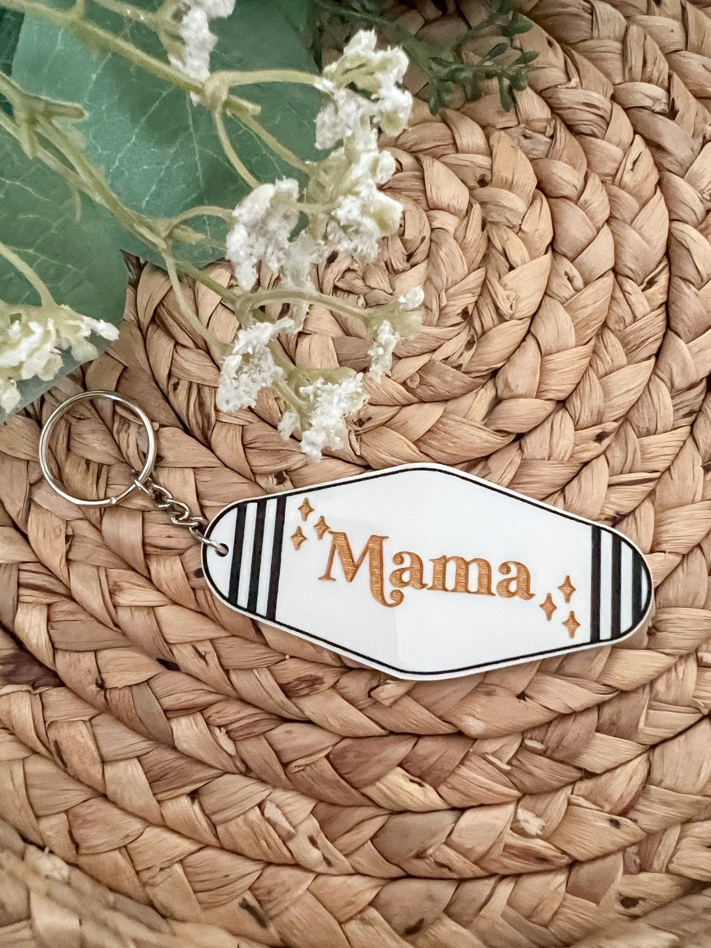 Mama Vintage Hotel Keychain - Emma K Designs
