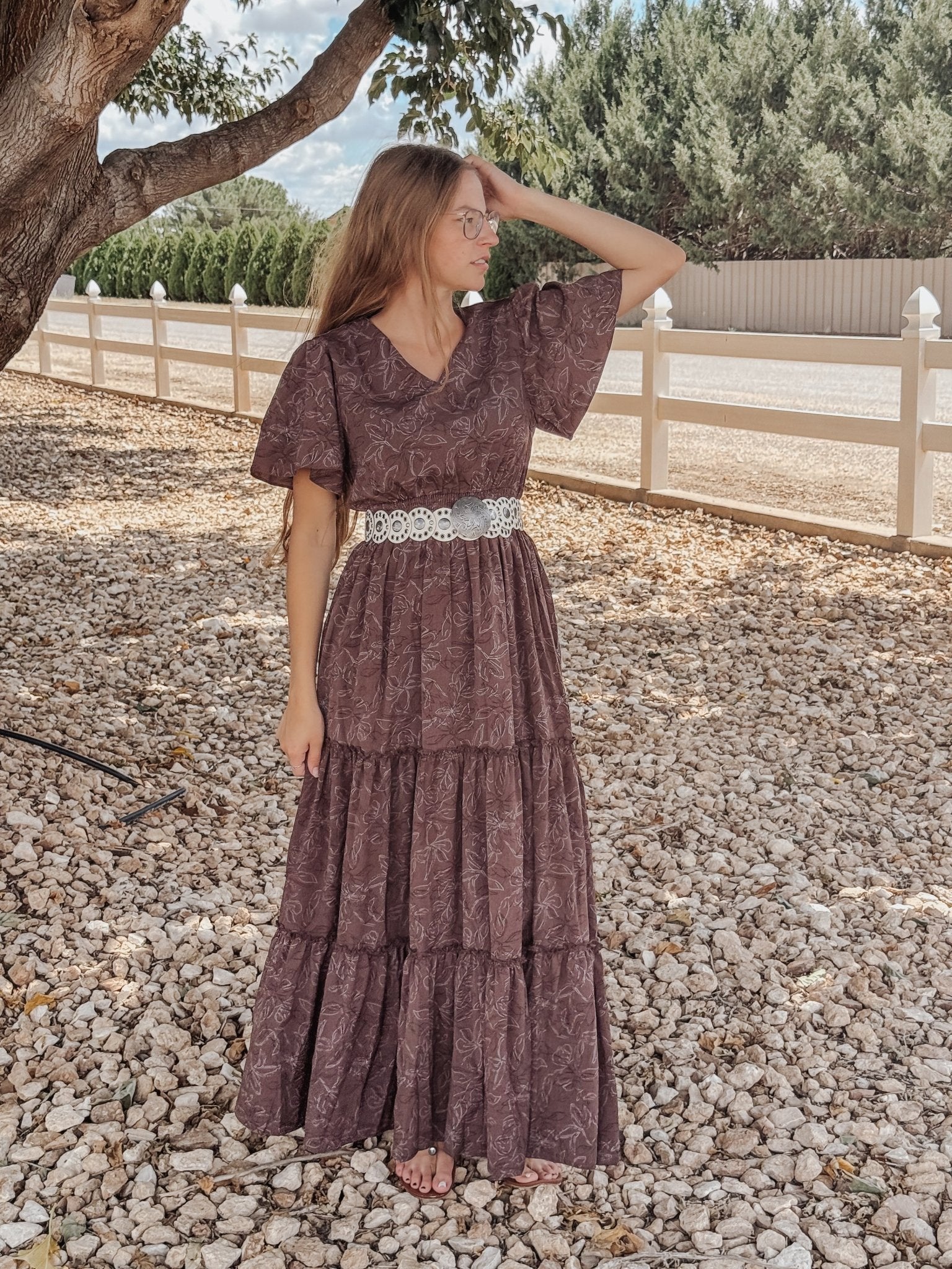 The Eden in Cocoa Ditsy - Emma K Designs